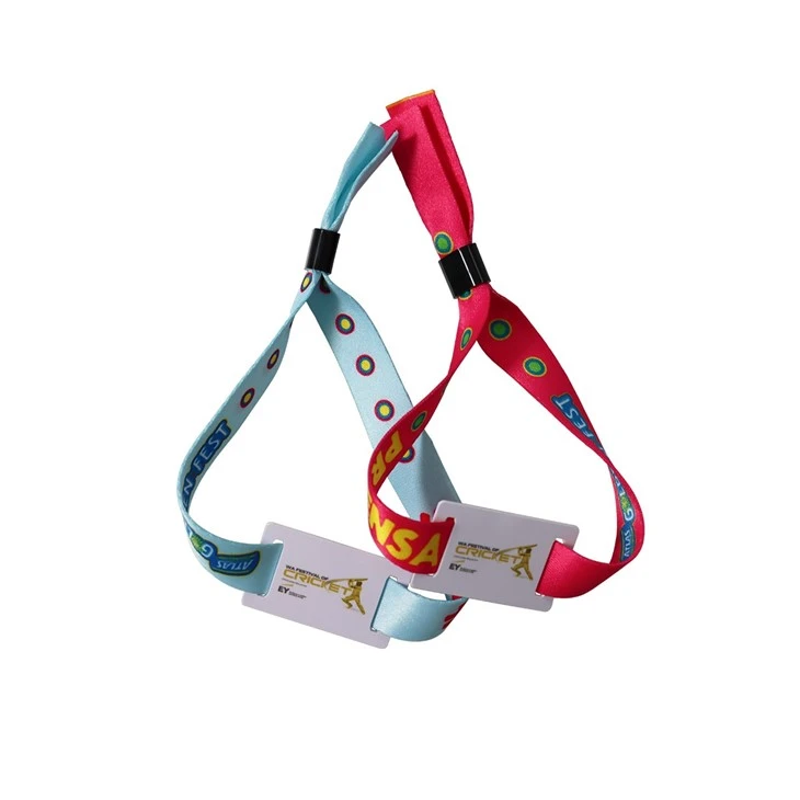 RFID Woven Wristband For Amusement Park
